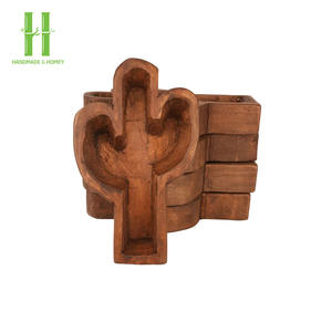 Bougeoir en bois fait à la main de haute qualité pour les fêtes de Pâques et de Noël directement du Vietnam - Product Image 4