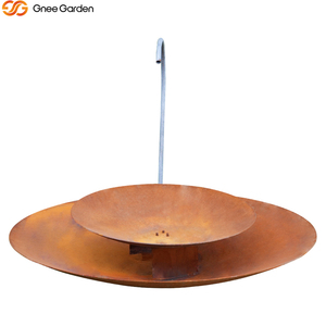 Fuente de Agua Decorativa Rústica Antigua de Acero Corten Resistente a la Intemperie para Decoración de Jardín Exterior - Product Image 2