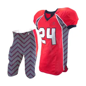 Uniforme de football américain le plus vendu pour adultes Style différent avec manches courtes Prix raisonnable Taille adulte - Product Image 1
