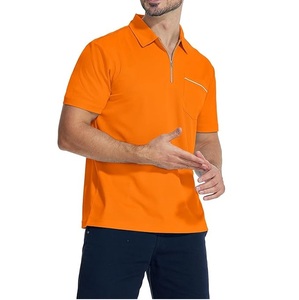 OEM Produit populaire Vente en gros Logo personnalisé Polos de golf Chemises pour hommes Séchage rapide et respirant Poche poitrine Chemises polo Slim Fit pour hommes - Product Image 4