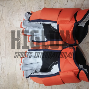 Guantes de Hockey sobre Hielo Ajustables de Cuero y Fibra de Carbono HI-GLOW para Adultos y Mayores de 13'' y 14'', con Servicios Duraderos OEM - Product Image 2