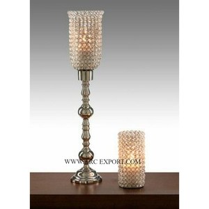 Bougeoirs de table en acier inoxydable poli et miroir Bougeoirs votifs Forme et taille personnalisées Supports votifs de luxe - Product Image 2