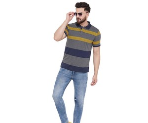 Polo de golf décontracté à manches courtes pour homme, motif uni, haute qualité, personnalisable avec logo, en promotion à bas prix - Product Image 3