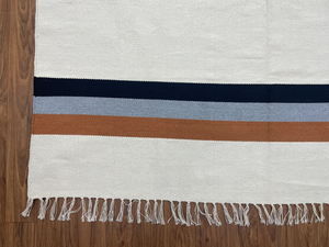 Tapis Kilim en laine de style marocain tissé à la main grand tapis rembourré lavable pour salon ou chambre à coucher - Product Image 3