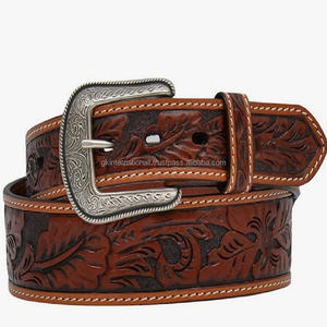 Western <b>Leather</b> <b>Belt</b> Tooling <b>Belt</b> Available in Many Designs Hand Carved All Sizes Available Hand Carved Floral Embossed <b>Belt</b> - Product Image 6