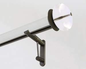 Soporte de cortina acrílica de grado comercial con cuerpo transparente fuerte adecuado para uso interior de hoteles y oficinas - Product Image 1