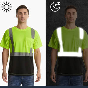 เสื้อยืดพอดีตัวสะท้อนแสงทรงหลวมเสื้อยืดไฮวิสคุณภาพสูงผลิตในปากีสถาน - Product Image 3