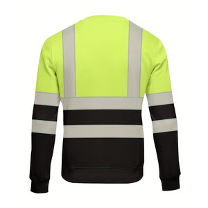 Sudaderas de Seguridad Reflectantes de Alta Visibilidad para Invierno, Sudadera Personalizada de Manga Larga con Forro Polar - Product Image 4