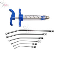 Seringue d'alimentation pour petits animaux, tube de gavage vétérinaire pour chevaux, aiguille courbée réutilisable en acier inoxydable, tailles personnalisées