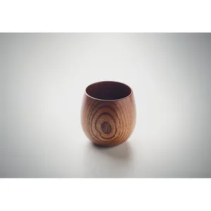 Mug en bois de chêne OVALIS durable de 250 ml, articles promotionnels pour boissons - Product Image 1