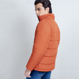 Factory Winter New Arrival Long Sleeve Puffer <b>Men</b> Jacket With Customized Logo Printed Puffer Jackets - Product Image 2