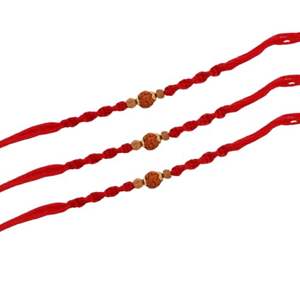 Pulsera Rudraksha esencial chapada en oro unisex fabricante 8,5 pulgadas de longitud - Product Image 3