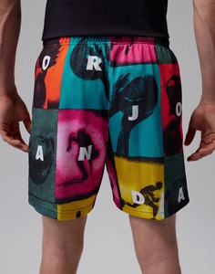 Shorts de basketball pour hommes en polyester mesh double couche, impression par sublimation intégrale de haute qualité, design personnalisé, entrejambe de 5 pouces, style hip hop - Product Image 2