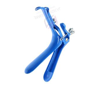 Espéculo Electro Vaginal Manual Reutilizable de Acero Inoxidable con Recubrimiento Azul de Primera Calidad para Ginecología |   Herramientas de Examen Médico - Product Image 4