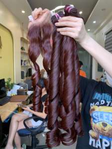 Pelucas y mechones hinchables mágicos, cabello humano 100% Real, 8 a 32 pulgadas, precio al por mayor - Product Image 4