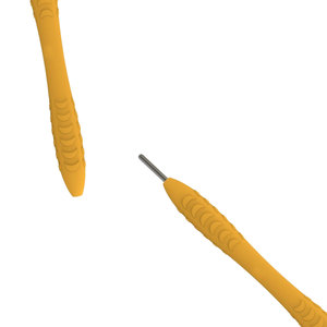 Ergonomic Yellow Silicone Dental Mirror Handle Professional Diagnostic <b>Tool</b> Manual <b>Tooth</b> <b>Cleaning</b> Equipment Made in Pakistan - Product Image 3
