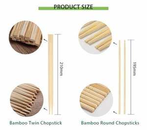 Palillos de Bambú Natural de Alta Calidad, Reutilizables, Ecológicos, Vajilla Duradera para Uso Diario - Product Image 6