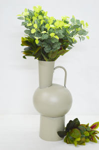 แจกันตั้งพื้นเคลือบผงสไตล์นอร์ดิกแจกันเคลือบผงโลหะเคลือบสีงาช้างสีสันสดใสบ้าน/งานแต่งงานแจกันตกแต่งบ้านแจกันแบบกำหนดเอง - Product Image 3