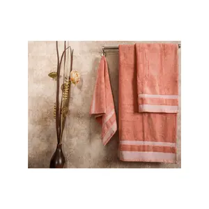 Ensemble de serviettes de bain en coton biologique 100%, personnalisé, pas cher
