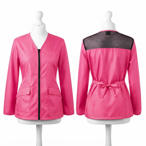 Chaqueta de Barbero Unisex Premium, Tela de Poliéster Elástica de 180 GSM, Transpirable, Cierre Frontal, Panel Princesa, Bordado Personalizado, Uniforme - Product Image 6