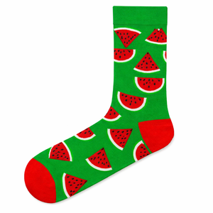 Chaussettes fantaisie en coton peigné sur mesure, fabricant de marque privée, chaussettes habillées unisexes à motifs vibrants, commande en gros, Istanbul - Product Image 5