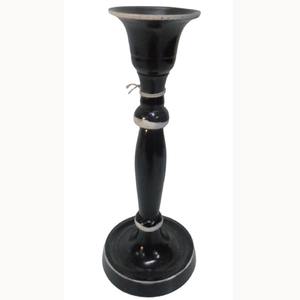 Soporte de vela de aluminio al por mayor fiesta de cobre negro huracanes regalo de Navidad portavelas acento restaurante artesanías a granel - Product Image 5