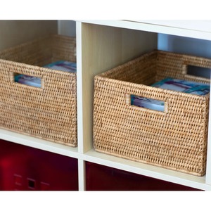 Simple yet elegant square rattan <b>basket</b> Handmade Storage <b>Basket</b> Wholesale eco-friendly Made in Viet Nam - Product Image 5