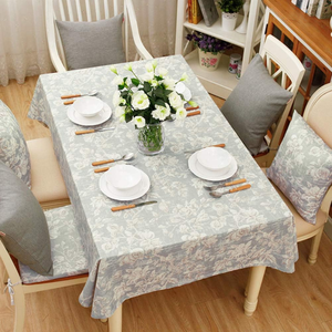 <b>Tablecloth</b> Set for Dining Table Water Proof Table Dust Proof Spillproof Soil Resistant Cotton <b>Linen</b> Rectangle Table Cloths OEM - Product Image 4