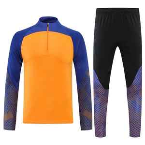 Fabricante 65% Poliéster 35% Spandex Sublimación personalizada Hombres Sudadera con capucha de 2 piezas Chándal LOGO personalizado Contraste Color Sweat Suit - Product Image 3