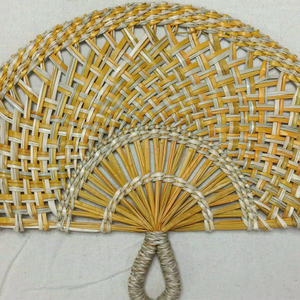 Durable Natural Seagrass Hand <b>Fan</b> Handmade Woven <b>Fan</b> for Daily Use and <b>Travel</b> - Product Image 1
