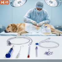 Kit de drainage thoracique et péritonéal vétérinaire 5Fr, ensemble de drainage thoracique et abdominal combiné, système de drainage vétérinaire complet