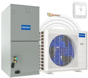 Sistema de Bomba de Calor Central Canalizada de Alta Calidad de 2.5 Toneladas y 17 SEER2, Multiposición, con Kit de Tuberías Pre-Cargadas de 35 pies para Instalación DIY Incluido - Product Image 1