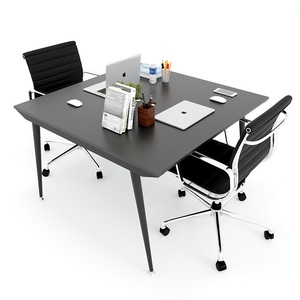 โต๊ะแบบมินิมอล 2 ที่นั่ง ขนาด 120x120 ซม. ระบบ CONE ขาเหล็ก ต้องประกอบเอง-HBCO011 - Product Image 2