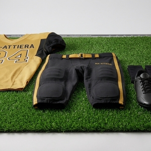 Custom Gold Black American Football Jersey <b>Padded</b> <b>Pants</b> Team Uniform Number 24 OEM ODM Wholesale Sportswear - Product Image 5
