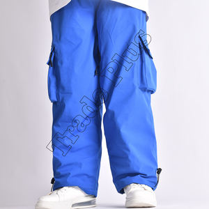 Pantalon de ski baggy personnalisé de haute qualité imperméable et respirant hiver pantalon de snowboard jambe large grande taille unisexe pantalon d'extérieur - Product Image 1