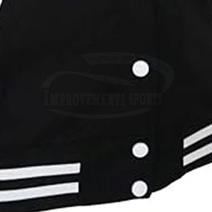 Veste Lettermen unisexe pour homme avec boutons personnalisés Style Hip Hop décontracté avec capuche Tissu d'hiver Vente en gros - Product Image 6
