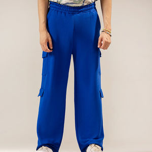 Pantalon de survêtement décontracté de qualité supérieure pour hommes coupe ample pantalon droit baggy taille élastique taille moyenne épaisseur légère tendance - Product Image 3