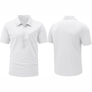 Camiseta de polo de secado rápido de alta calidad para hombre, tejido de punto transpirable con diseño estampado de manga corta - Product Image 6