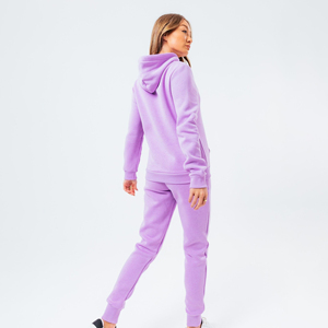 Conjunto Deportivo de Invierno para Mujer, Transpirable, de Algodón, con Capucha, Estampado Técnico, Talla Grande, Pantalones Deportivos de Felpa - Product Image 2