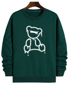 Proveedores de Bangladesh OEM Impresión personalizada Hombres 100% Sudadera de algodón Punto Polo Collar Fleece 3D Invierno Producción a granel - Product Image 3