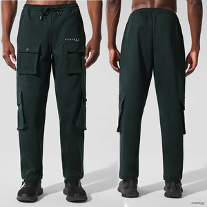 Pantalones de chándal Cargo para hombre más vendidos, pantalones de entrenamiento y trabajo informales con joggers con logotipo personalizado para hombre, pantalones cargo con seis bolsillos - Product Image 3