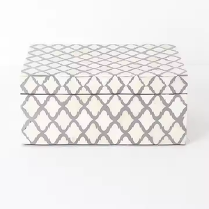 Las mejores cajas de almacenamiento con incrustaciones de hueso de calidad, incrustaciones de perlas Madre, almacenamiento personalizado para el hogar, restaurante, hogar y oficina, elegante y elegante - Product Image 2
