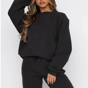 Ensemble de mode décontracté grande taille pour femmes Sweat à capuche en molleton de coton avec impression numérique pour l'hiver - Product Image 1