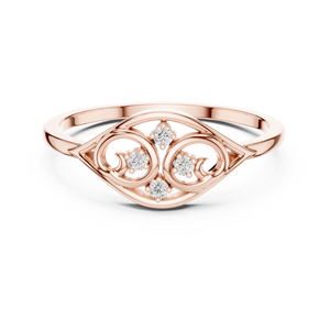 18K ethnic CZ <b>jhumka</b> <b>earrings</b> with traditional design - Product Image 2