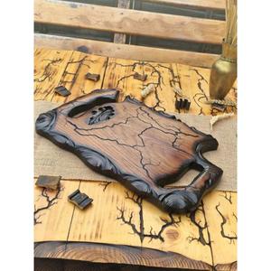 Tabla de cortar de madera ecológica hecha a mano con materiales sostenibles, ideal para cocineros caseros que valoran la funcionalidad del estilo - Product Image 4