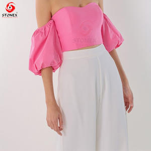 เสื้อเกาะอกแขนกุดสำหรับผู้หญิงเสื้อครอปท็อปแบบถอดได้สำหรับผู้หญิงเสื้อครอปดีไซน์ล่าสุด - Product Image 2