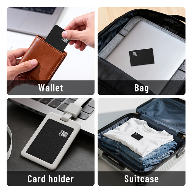 YG-AT03-PV Wireless MFi Certified Tracker Card Anti-Lost Smart GPS Positioning Wallet Locator Air Tag Wallet Card Finder