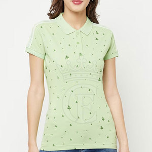 Gran oferta de polos para mujer, polos hechos a medida para mujer, polos de mujer de Color sólido - Product Image 1