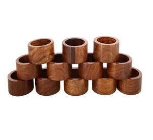 Fournitures de cuisine Rond de serviette avec finition naturelle et en forme de meilleure qualité pour la maison Hôtel Restaurant et décoration de fête - Product Image 1