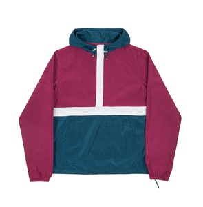 High Quality Custom Nylon Windbreaker <b>Jacket</b> Breathable Windproof Hooded Collar Embroidery Decoration Quick Dry <b>Light</b> Plus Size - Product Image 1